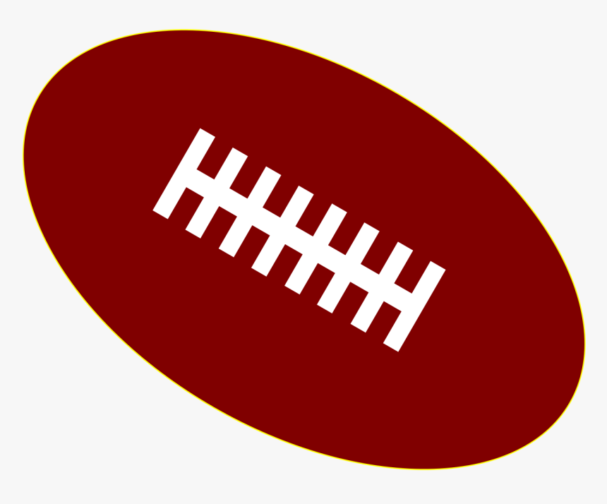American Football Ball Red Png, Transparent Png