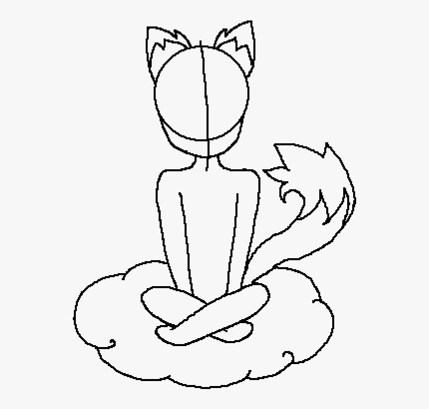Transparent Cloud Drawing Png - Line Art, Png Download