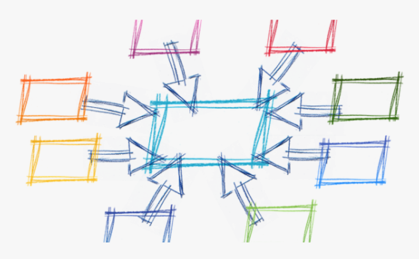 Network Drawing On A Whiteboard - Centralizacion, HD Png Download