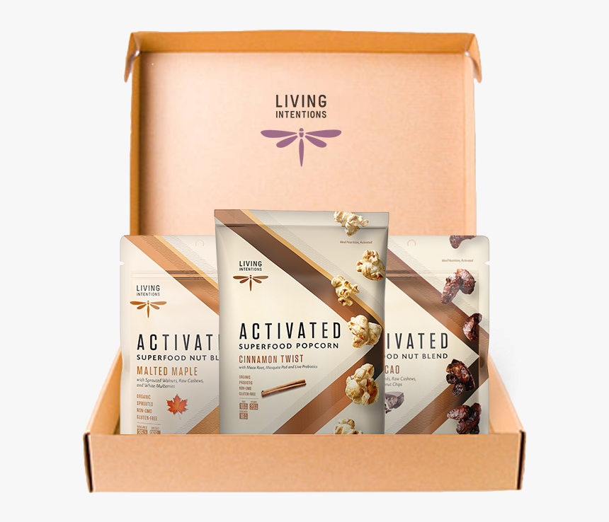 Living Intentions Superfood Popcorn, HD Png Download