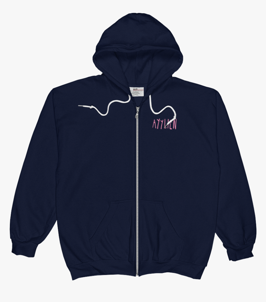 Vaporwave Ayylien Front And Back Zip Hoodie - Mockup Sudadera Cremallera, HD Png Download