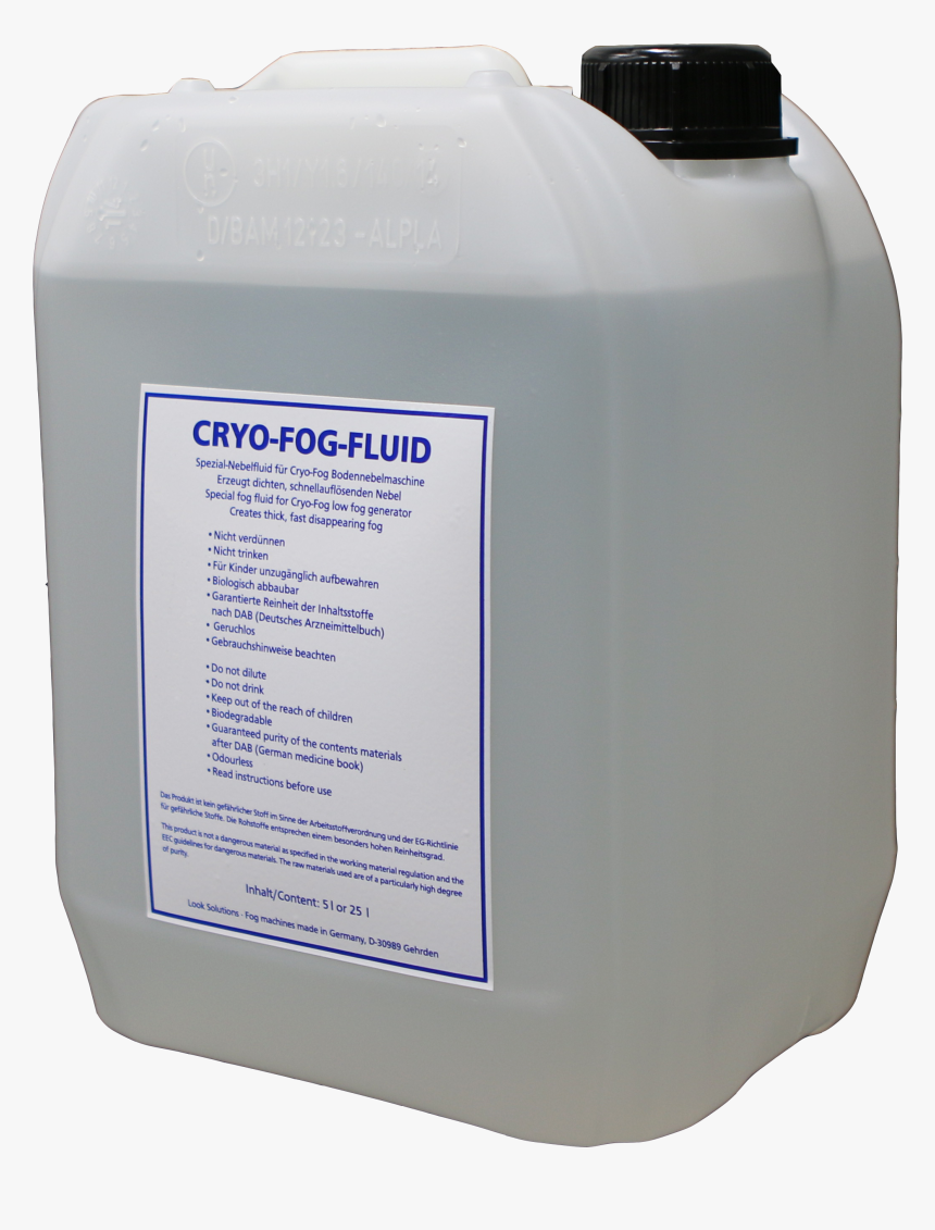 Case/4 Cryo-fog Fluid 5l - Regular Fog 5l, HD Png Download
