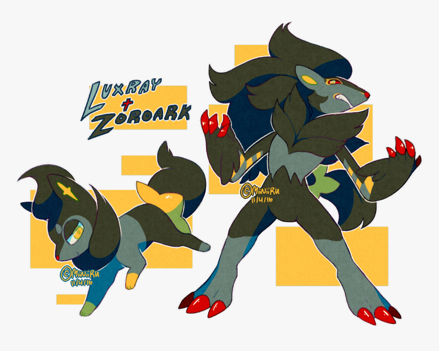 Zoroark Luxray Fusion, HD Png Download