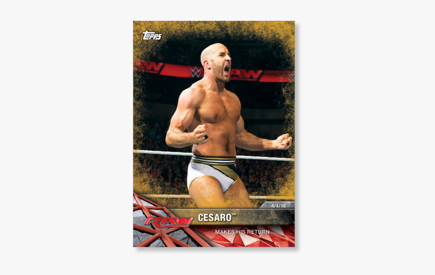 Cesaro 2017 Wwe Road To Wrestlemania Base Cards Poster - Cesaro, HD Png Download