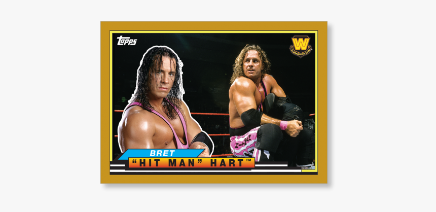 2018 Topps Wwe Heritage Bret Hit Man Hart Big Legends - Striking Combat Sports, HD Png Download