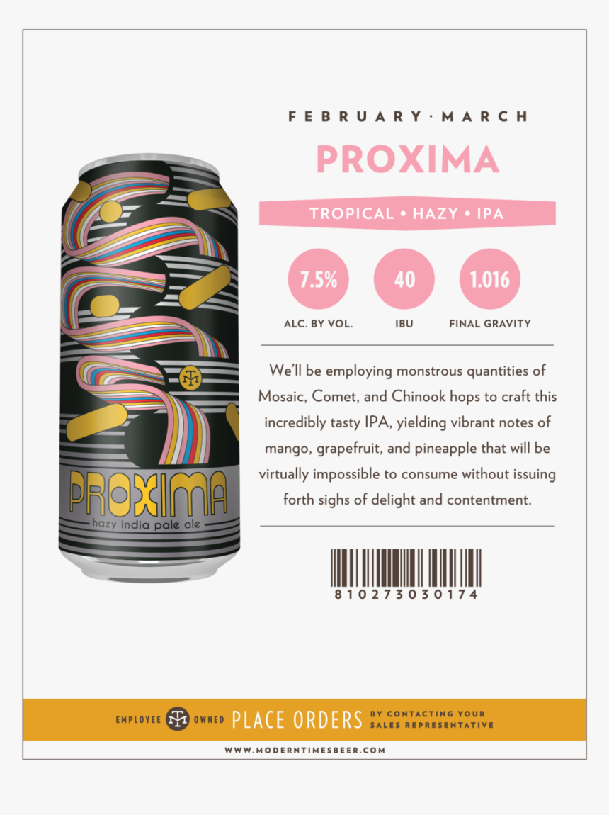Proxima Sell Sheet Outlined - Caffeinated Drink, HD Png Download