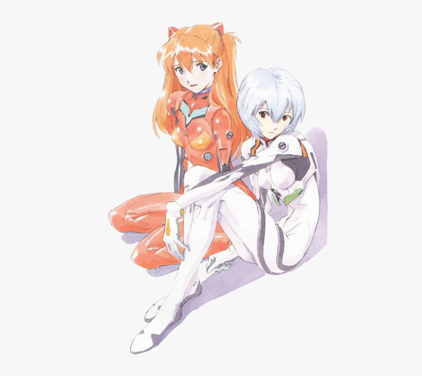 Evangelion, Rei Ayanami, And Transparent Image - Asuka And Rei Evangelion Png, Png Download