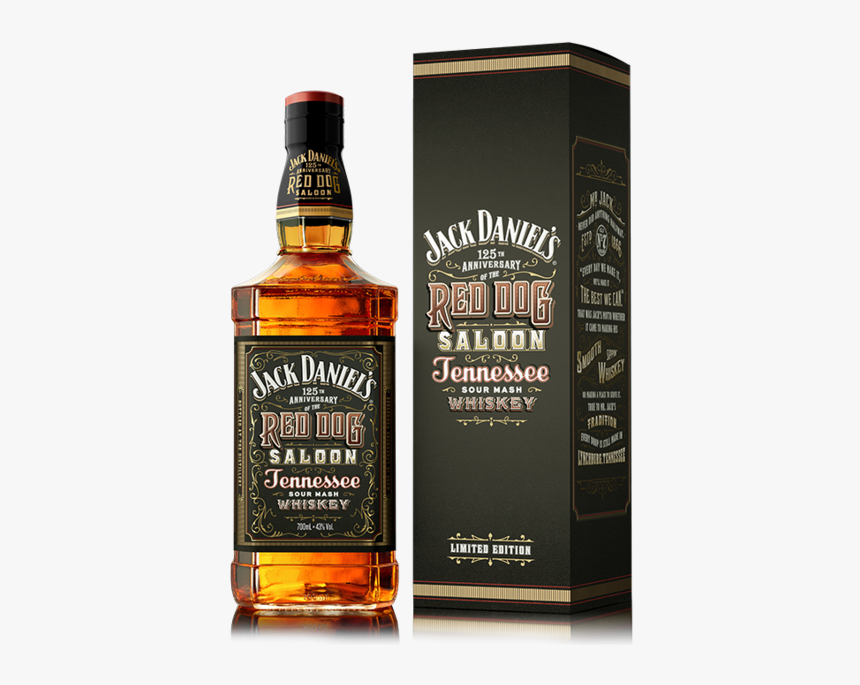 Jack Daniels Bottle Png - Jack Daniels Red Dog Saloon, Transparent Png