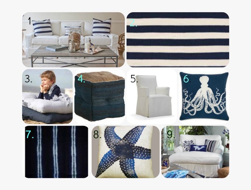 Coastal Blue & White Furnishings - Paul The Octopus, HD Png Download