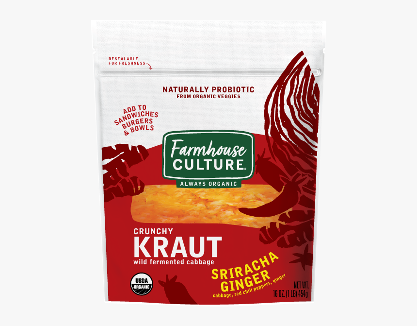 Srirachaginger Kraut Fermented, HD Png Download