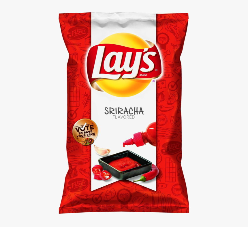 Brand Sriracha Flavored Vote To Save Your Fave - Lays Potato Chips, HD Png Download