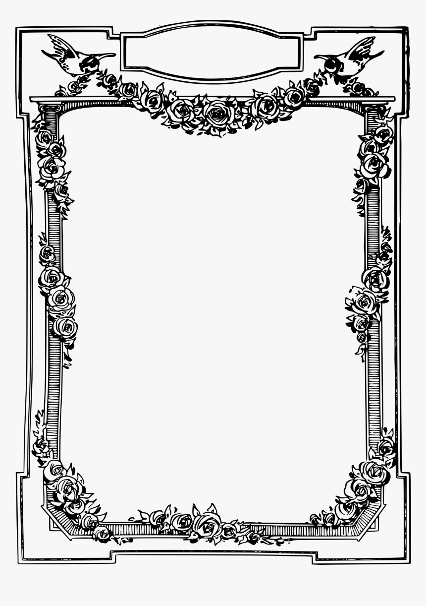 Poster With Bamboo Frame And Tropical Birds Royalty - Illustration, HD Png Download