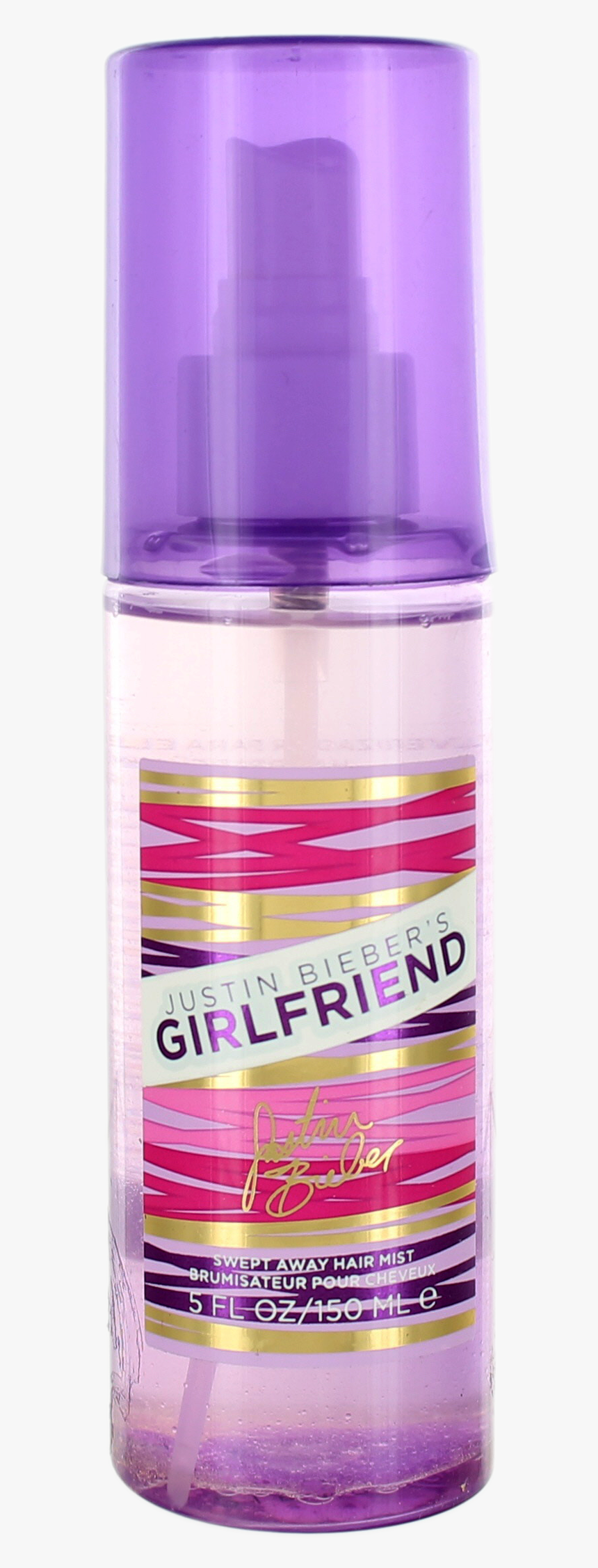 Girlfriend By Justin Bieber For Women Hair Mist Spray - Water Bottle, HD Png Download