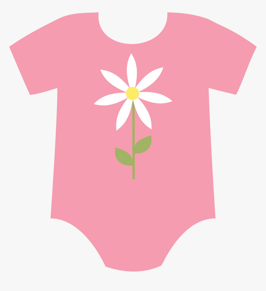 Baby Girl Onesies Pretty - Baby Clothes Clipart Without Background, HD Png Download