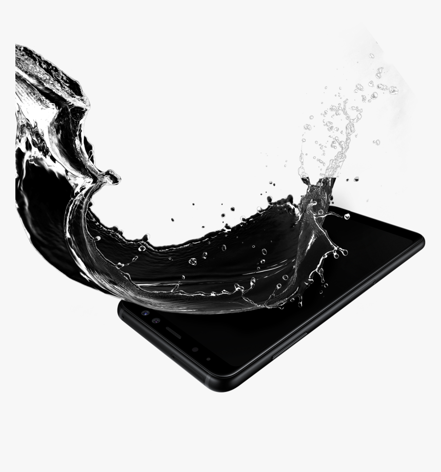 Simulated Image Of Water Splashing On Galaxy A8 Ip68 - Ip68 Galaxy A8, HD Png Download