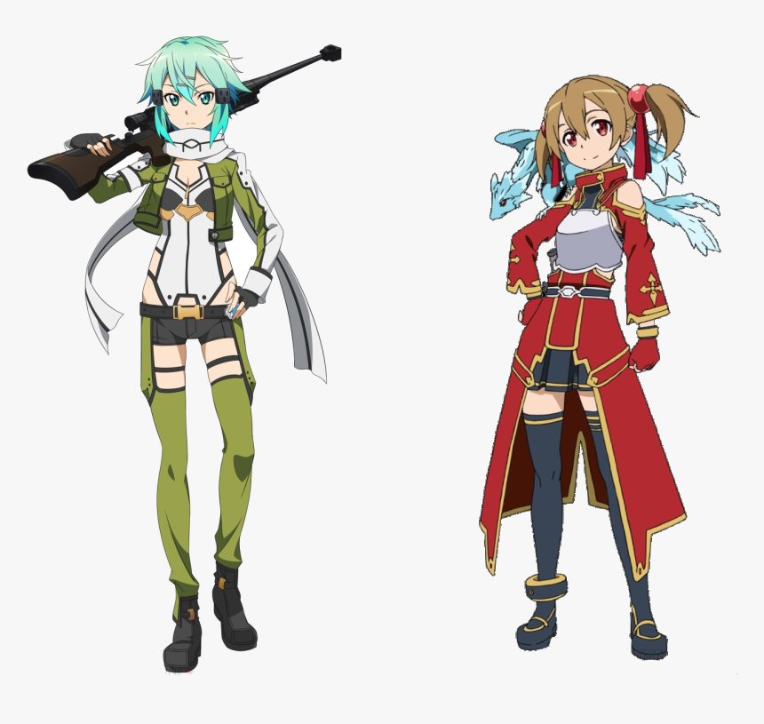 Sinon And Silica, HD Png Download