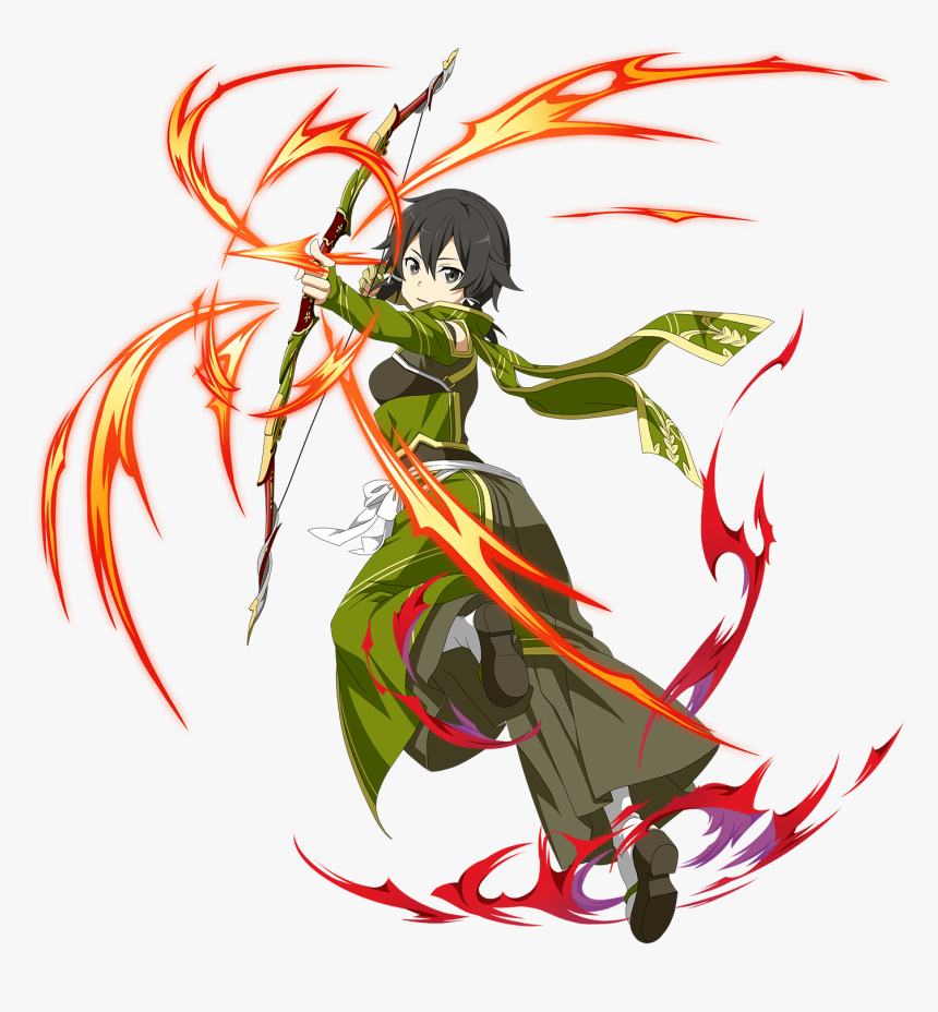 Red Flash Divine Archer Sinon, HD Png Download