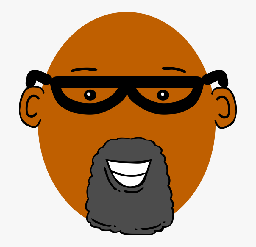 Human Behavior,head,vision Care - Black Grandpa With Glasses, HD Png Download