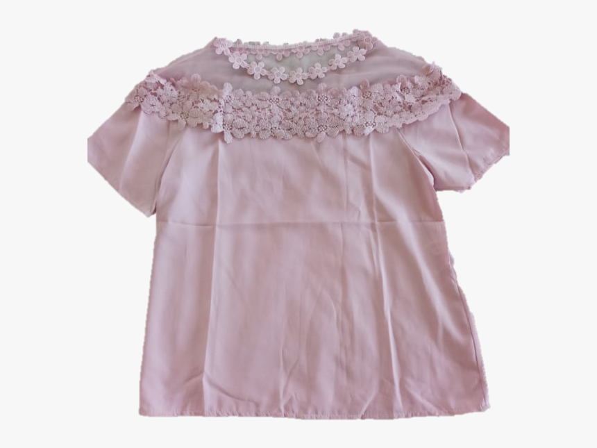 Pink Crepe Crop Top - Blouse, HD Png Download