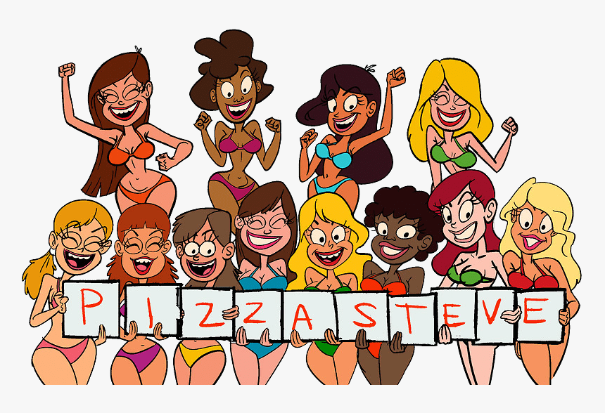Uncle Grandpa Pizza Steve S Babes , Png Download - Uncle Grandpa Pizza Steve Girls, Transparent Png