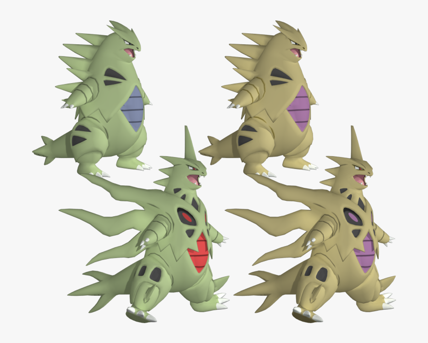 Download Zip Archive - Pokemon Tyranitar 3d Model, HD Png Download