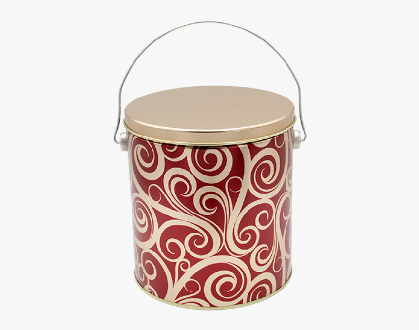 Golden Swirls Popcorn Tin, HD Png Download
