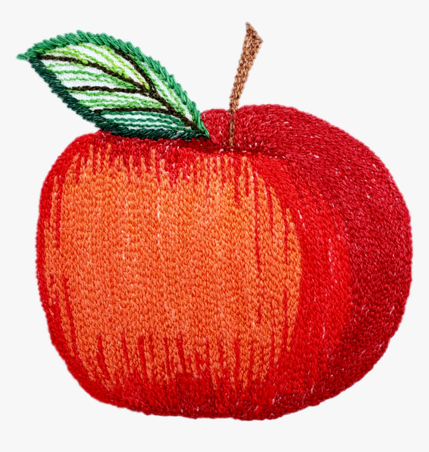 #scembroidery #red #apple #fruit #leaf This Sticker - Mcintosh, HD Png Download