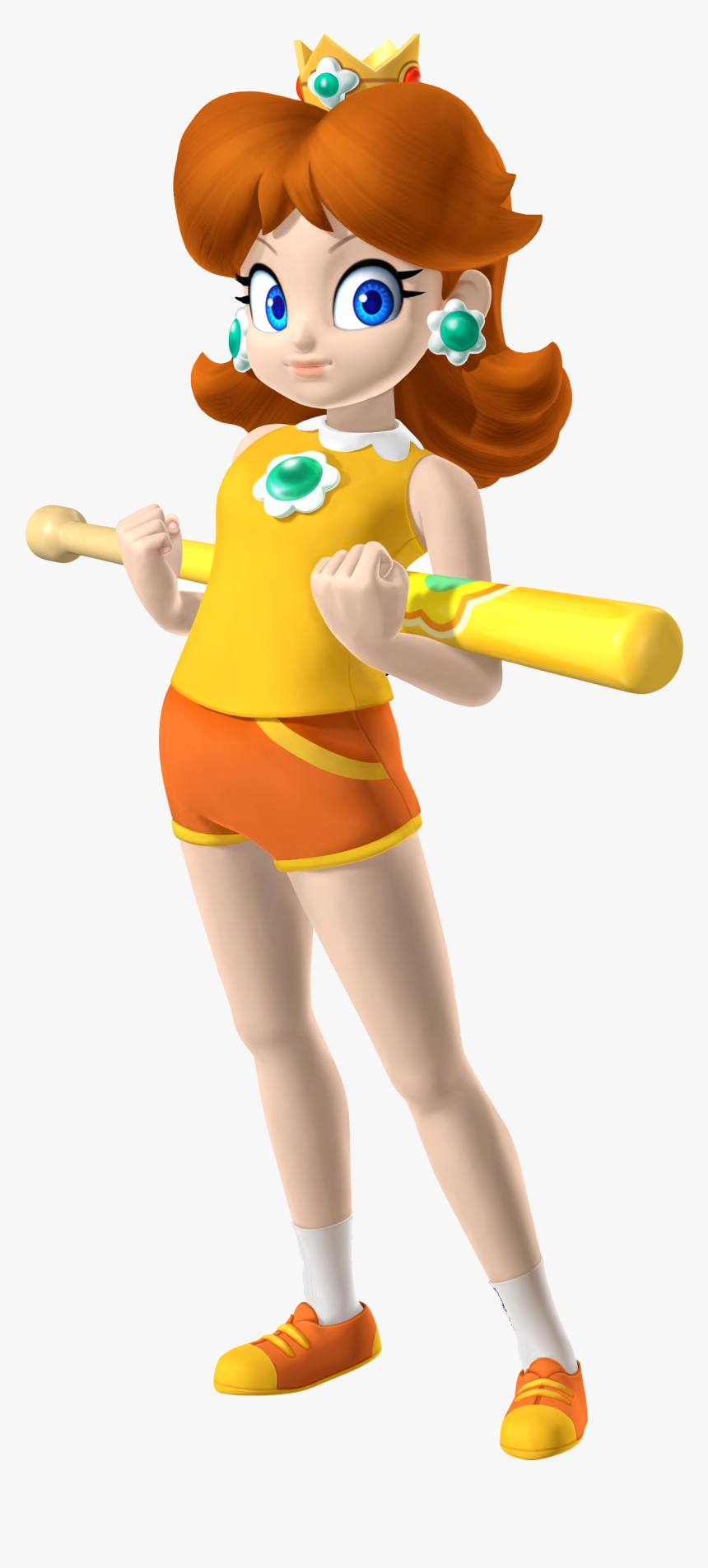 Mario Superstar Baseball Princess Daisy , Png Download - Mario Super Sluggers Daisy, Transparent Png