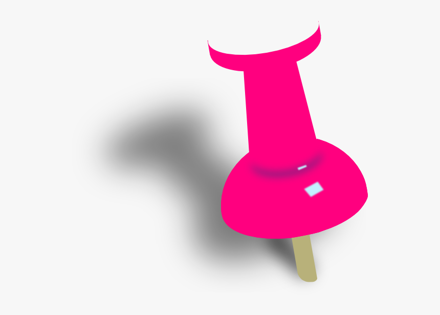 Pink Thumbtack Png - Pink Push Pins, Transparent Png