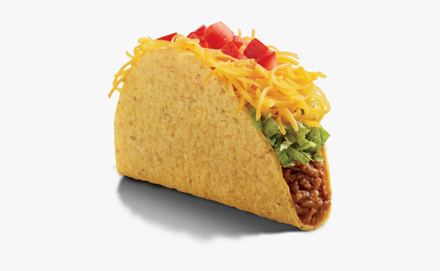 Taco Transparent Crunchy - Transparent Taco Bell Taco, HD Png Download