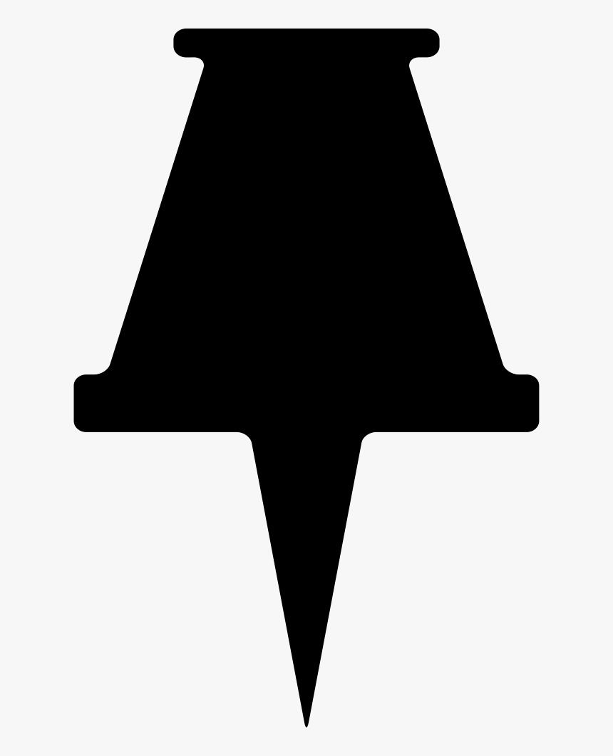 Transparent Thumbtack Clip Art - Silueta Chinche Png, Png Download