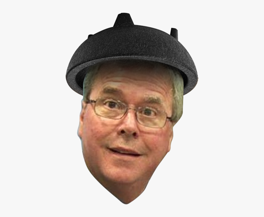 Jeb Bush Head Glasses Hat Headgear - Jeb Bush Guac Bowl, HD Png Download