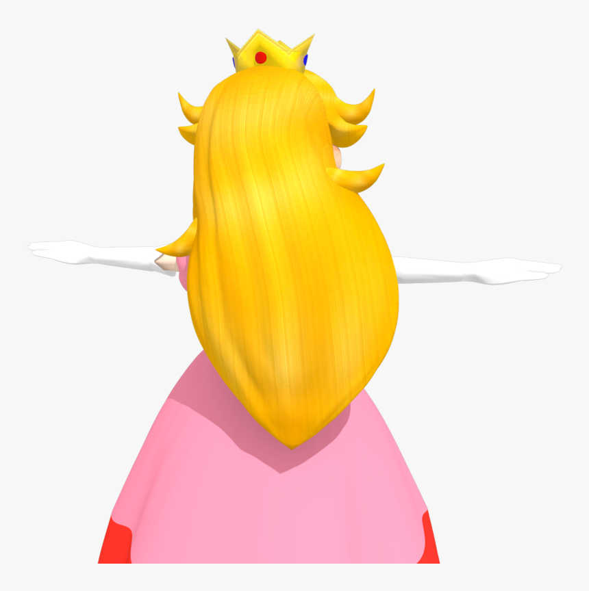 Princess Peach Long Hair, HD Png Download