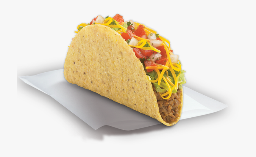Taco Transparent Crunchy - Taco De Frango Png, Png Download