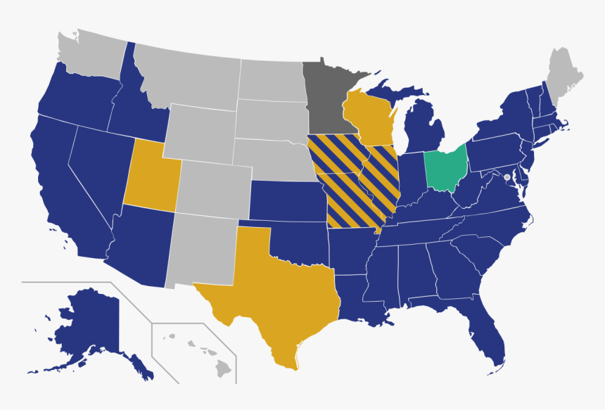 Us Senate Map 2017, HD Png Download