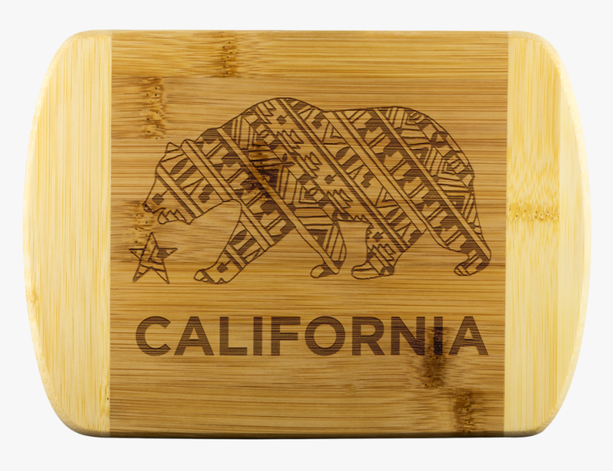 Zig Zag California Bear Cutting Board - Cutting Board, HD Png Download