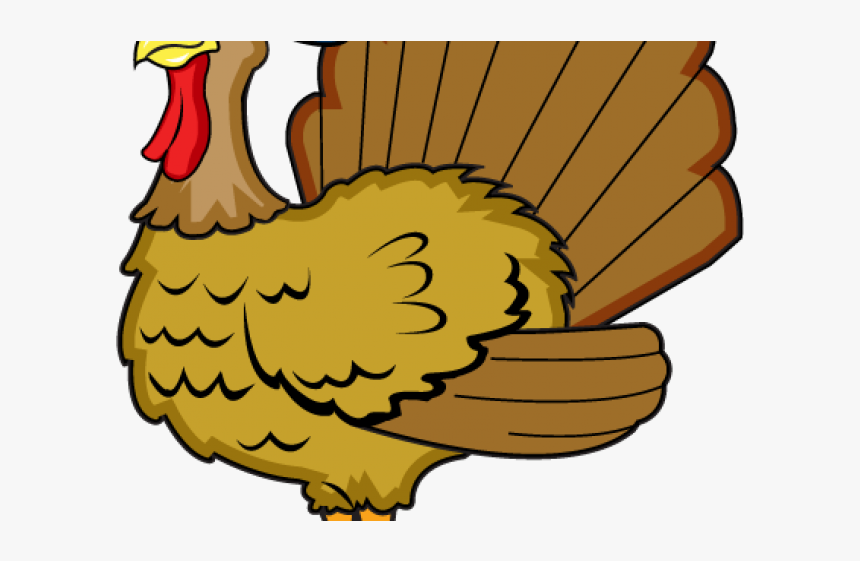 Turkey Clipart Hat - Thanksgiving Pictures Black Background Turkey, HD Png Download
