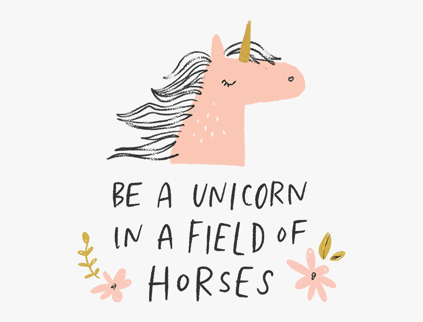 Unicorn In The Field Of Horses, HD Png Download