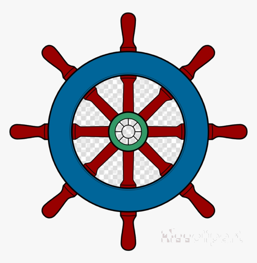Ship Wheel Boat Clipart Ships Clip Art Transparent - Clip Art Boat Steering Wheel, HD Png Download