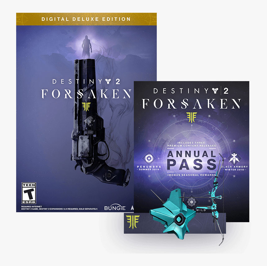 “ These Are A Few Of The Bonus Items That Come With - Destiny 2 Forsaken Digital Deluxe Edition, HD Png Download