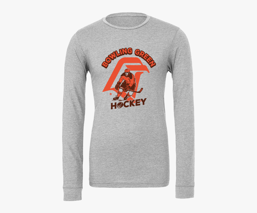 Bgsu Falcons Hockey Vintage Logo Long Sleeve T-shirt - Bowling Green State University, HD Png Download