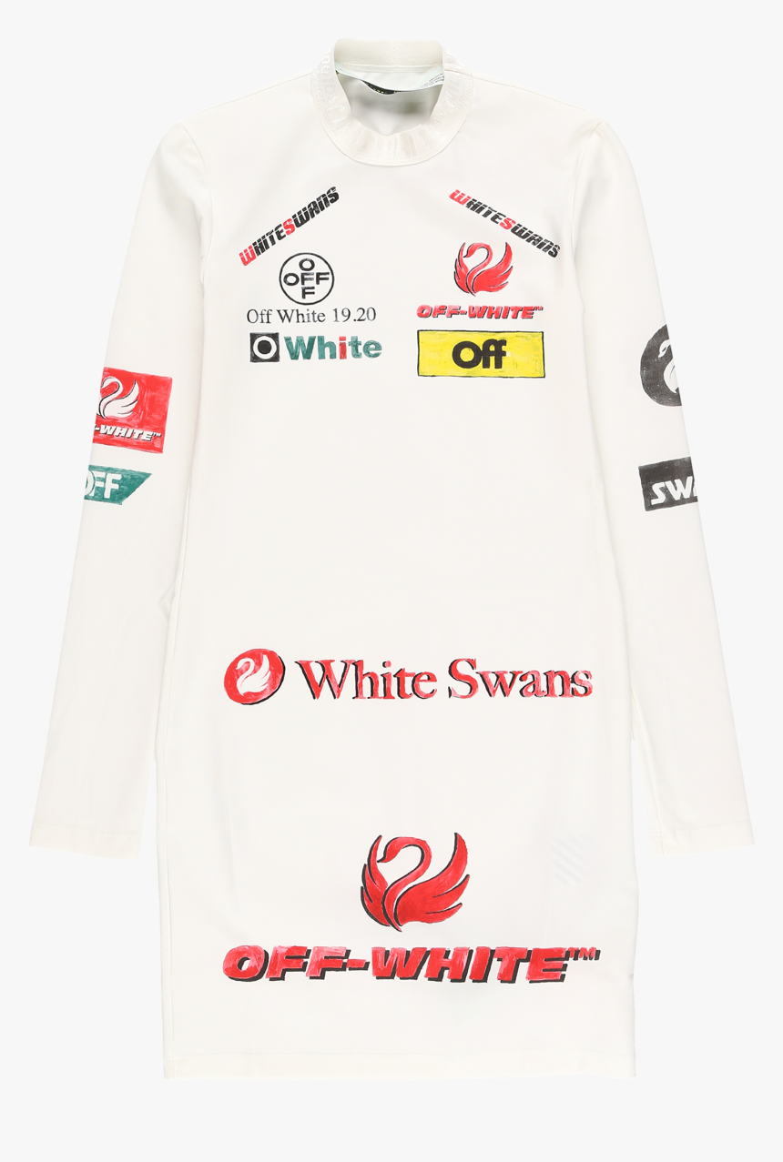 Off White Multi Logo Dress - Off White Pre Fall 19, HD Png Download