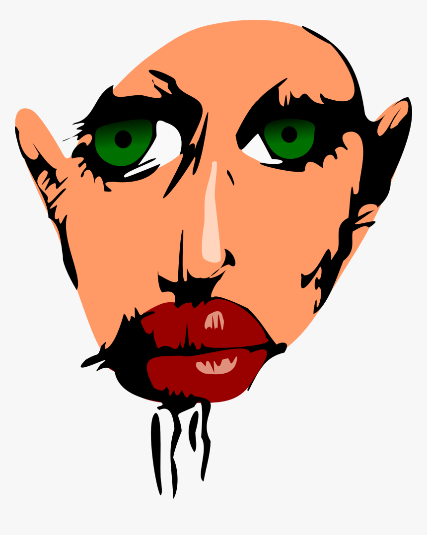 Man Lips Art, HD Png Download