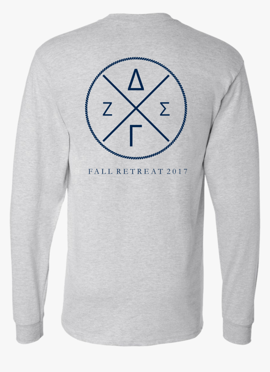 Dg Fall Retreat Ash Grey Back - Long-sleeved T-shirt, HD Png Download