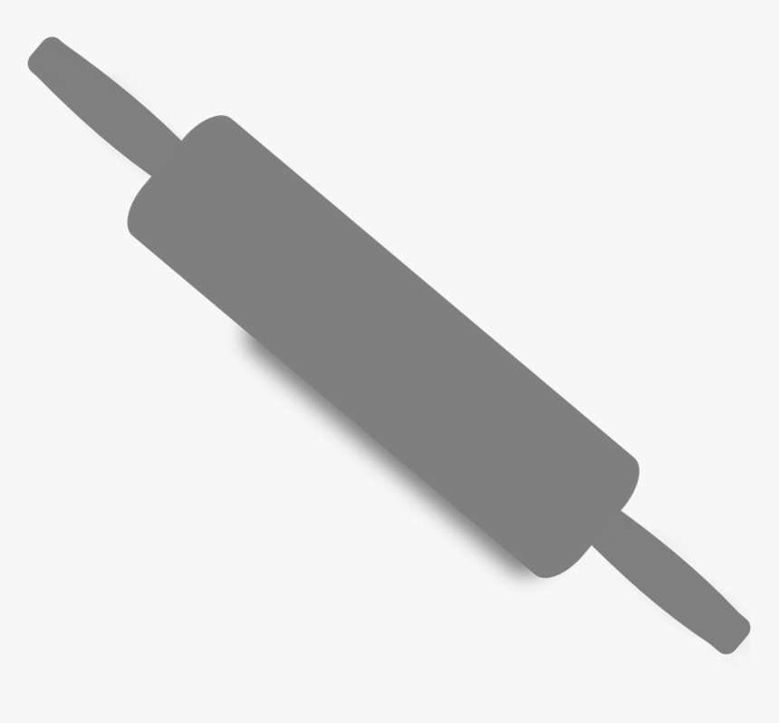 Grey Rolling Pin Clip Art, HD Png Download