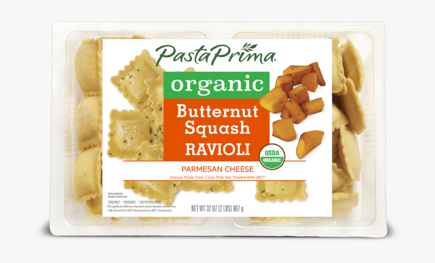 Organic Butternut Squash Ravioli - Pasta Prima, HD Png Download