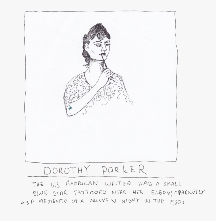 Dorothy Parker Transparent Bck - Sketch, HD Png Download