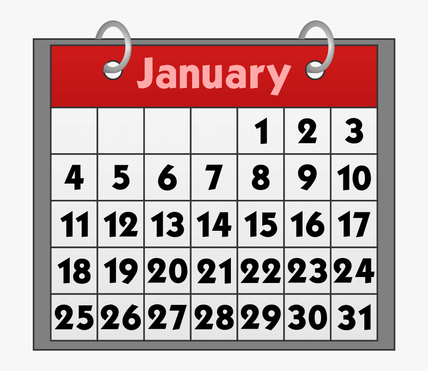 Calendar With Binder Rings - November Calendar Clipart, HD Png Download