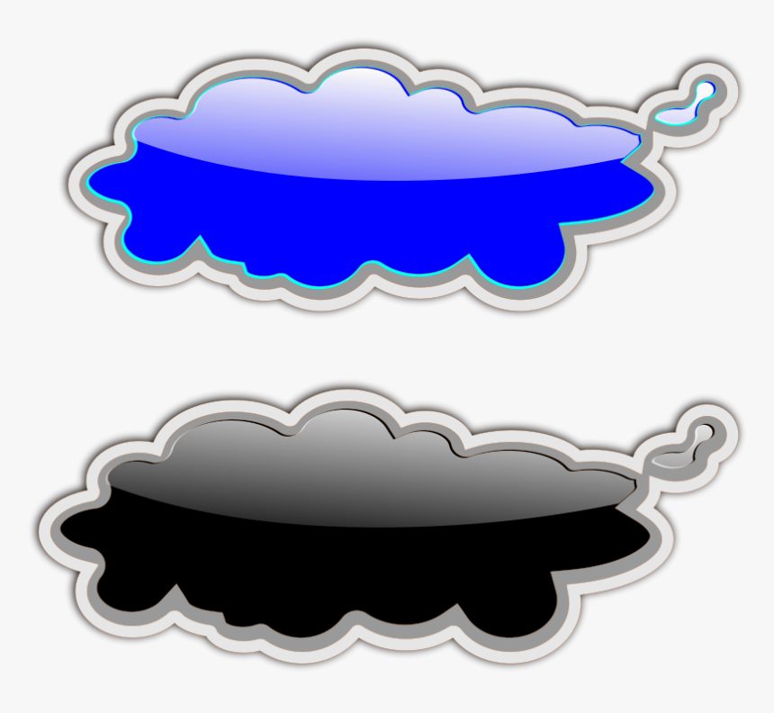 Glossy Clouds-2 Svg Clip Arts, HD Png Download