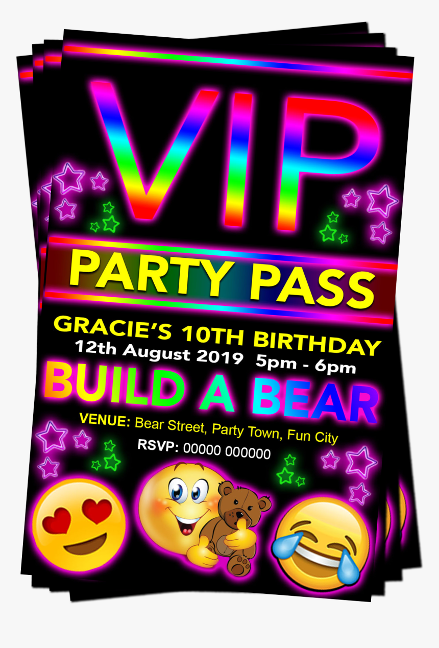 Birthday Party Invitations Sleepover, HD Png Download